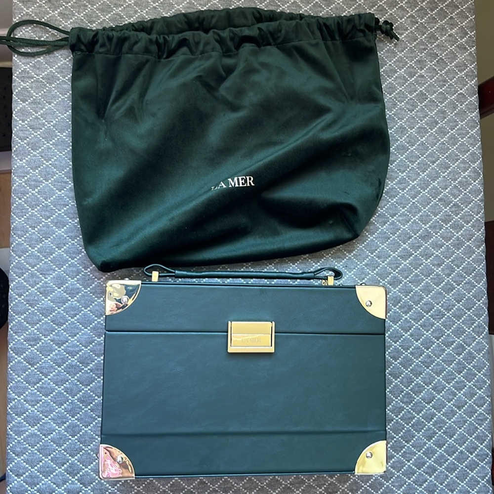 NWT La Mer Limited Edition Vanity Case Trunk Jewelry Box -- Emerald - Picture 10 of 12